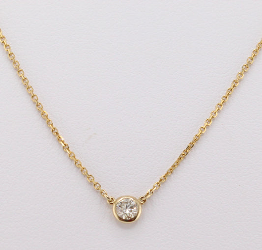 Single Station Diamond Necklace
