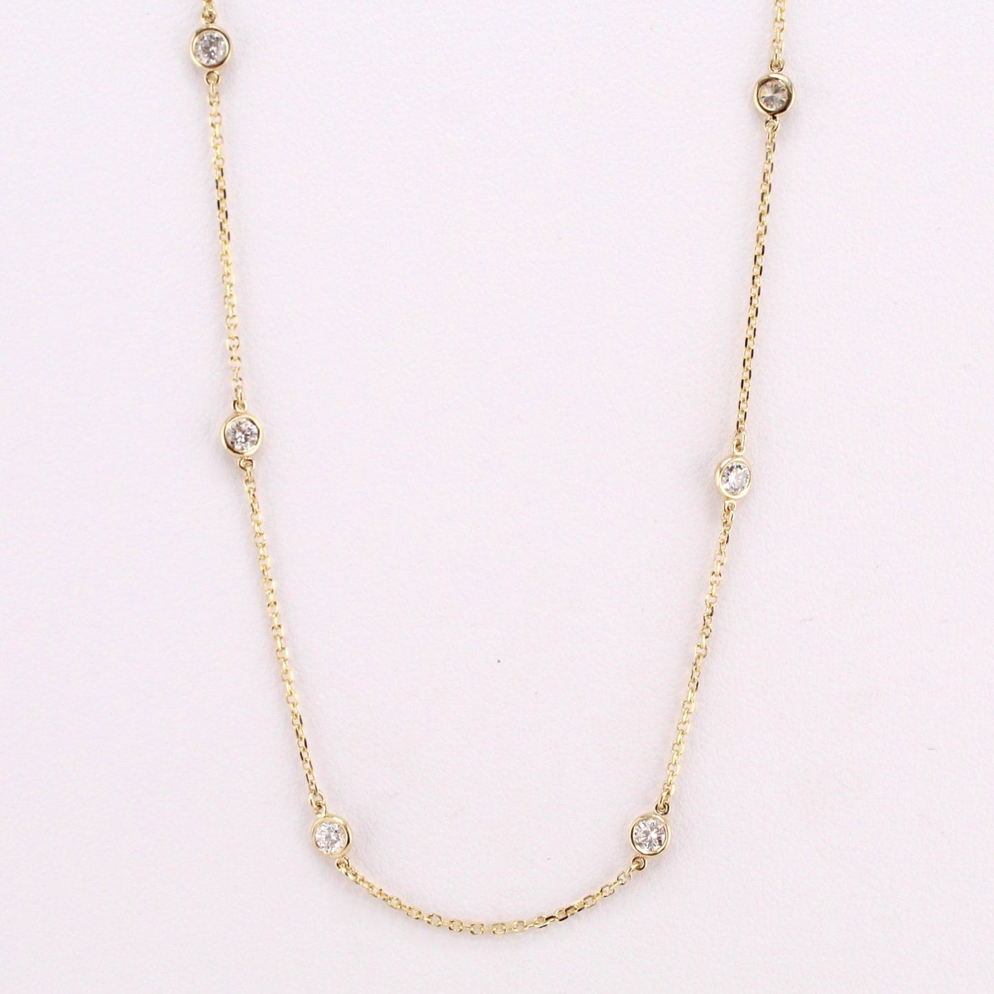 Diamonds-by-the-Yard Station Necklace