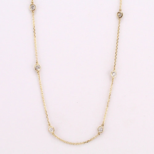 Diamonds-by-the-Yard Station Necklace