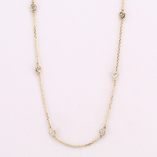 Diamonds-by-the-Yard Station Necklace