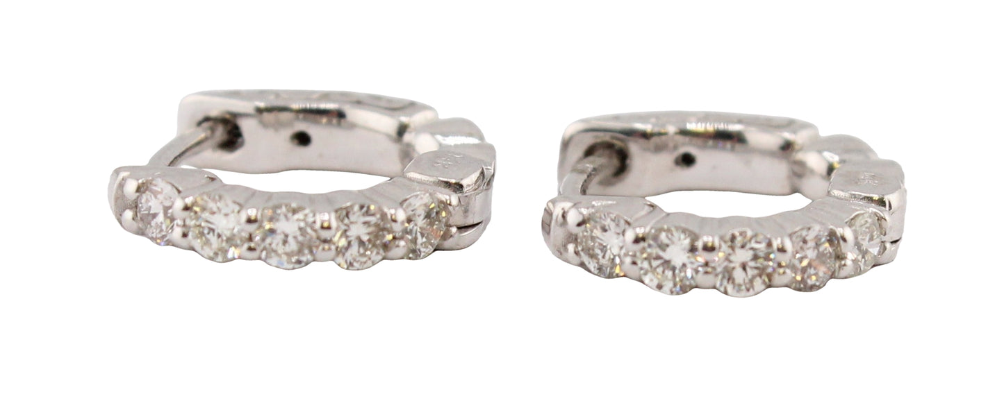 Diamond Hoop Earrings