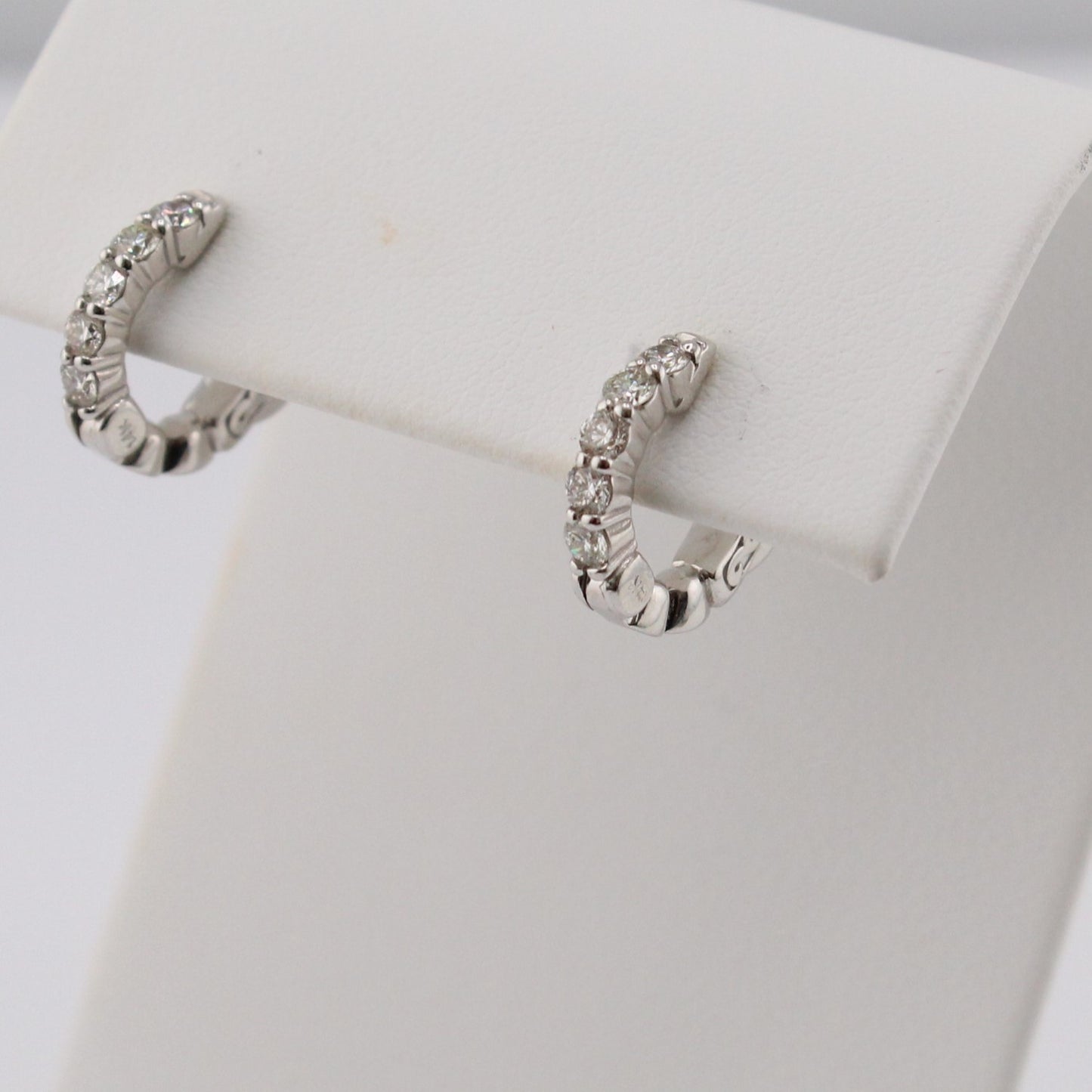 Diamond Hoop Earrings