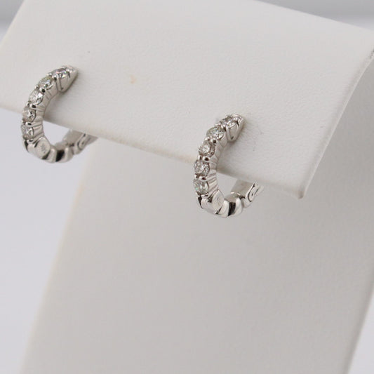 Diamond Hoop Earrings