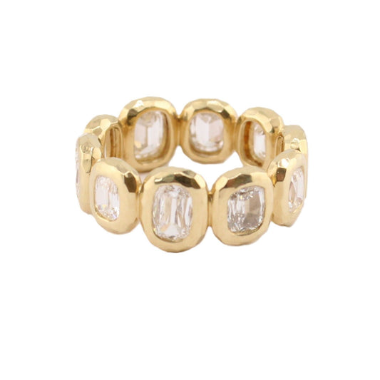 Scissor Cut Diamond Eternity Band