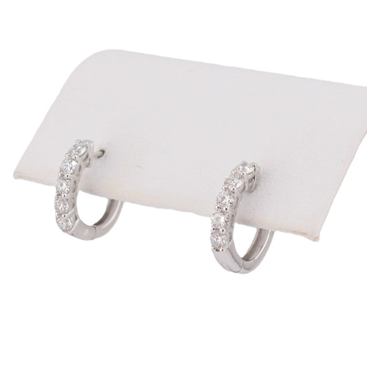 Diamond Hoop Earrings