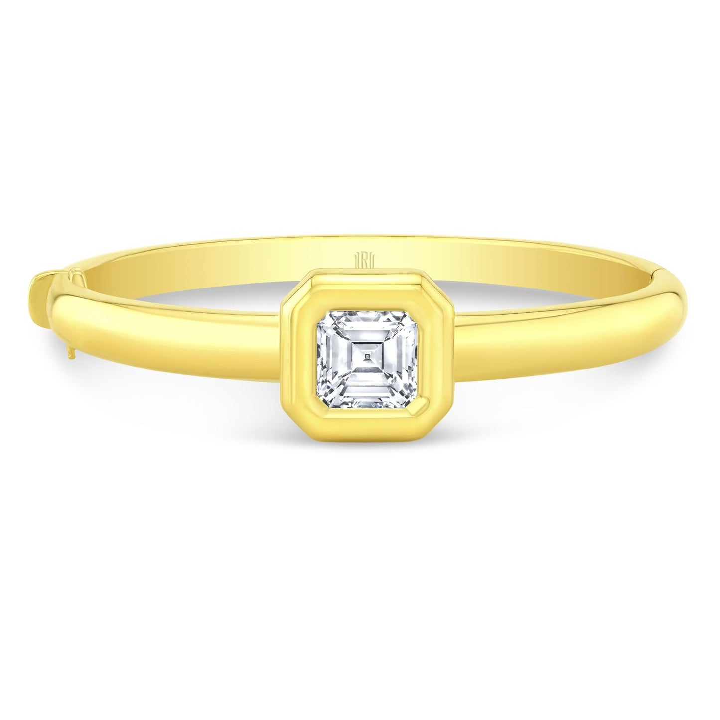 Asscher Cut Diamond Bangle Bracelet