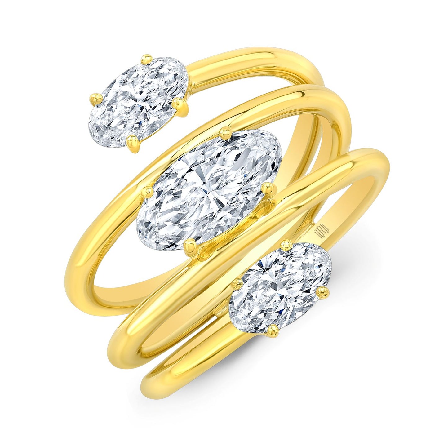 Movál® Cut Spiral Diamond Ring