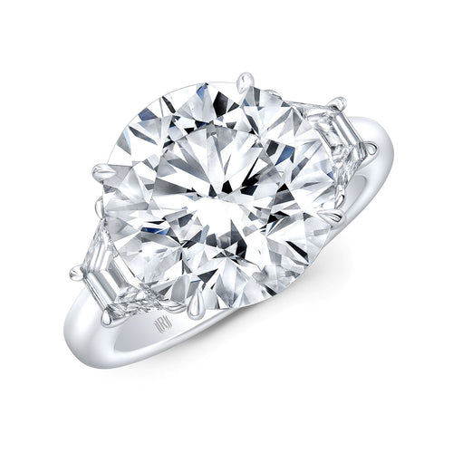 Three-Stone GIA Certified Diamond Ring