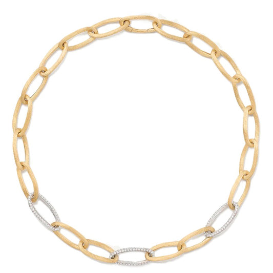 Jaipur Gold Collection Oval Diamond Link Necklace