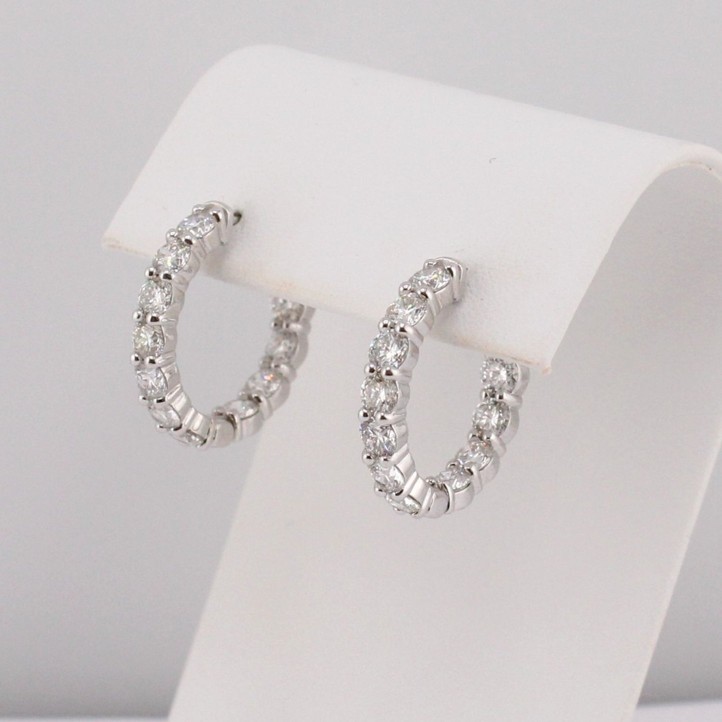 Inside Out Diamond Hoop Earrings