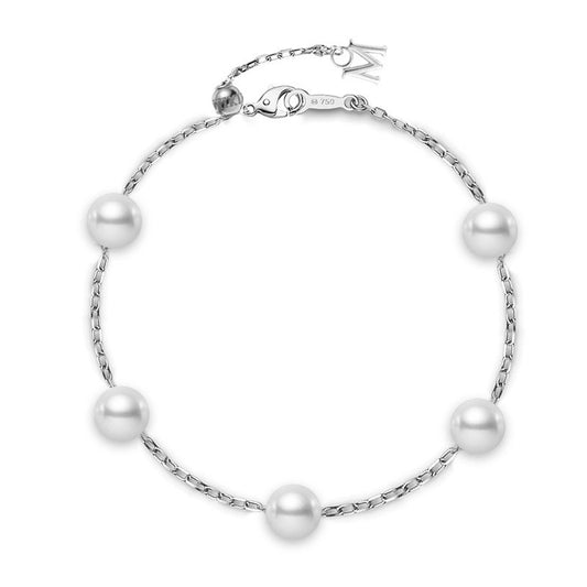 Five Station Collection Pearl Bracelet
