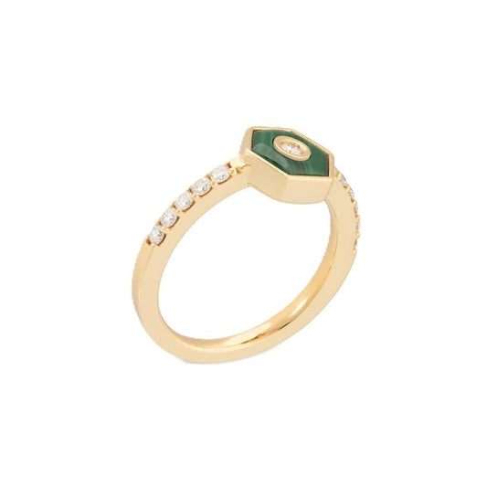 Baia Sommersa Collection Malachite & Diamond Ring