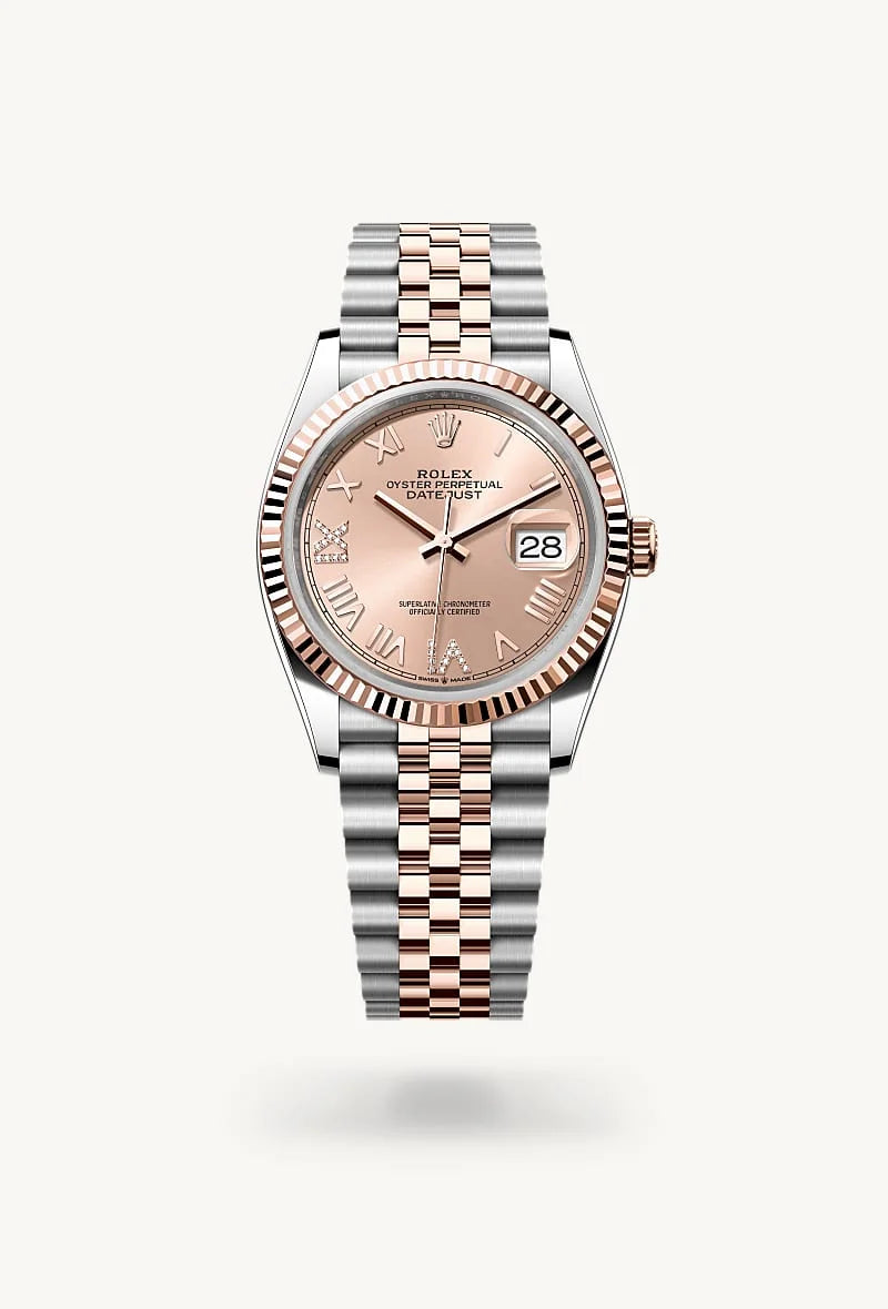 Rolex Datejust in Everose Rolesor - combination of Oystersteel and Everose gold, M126231-0049 - Orr's Jewelers