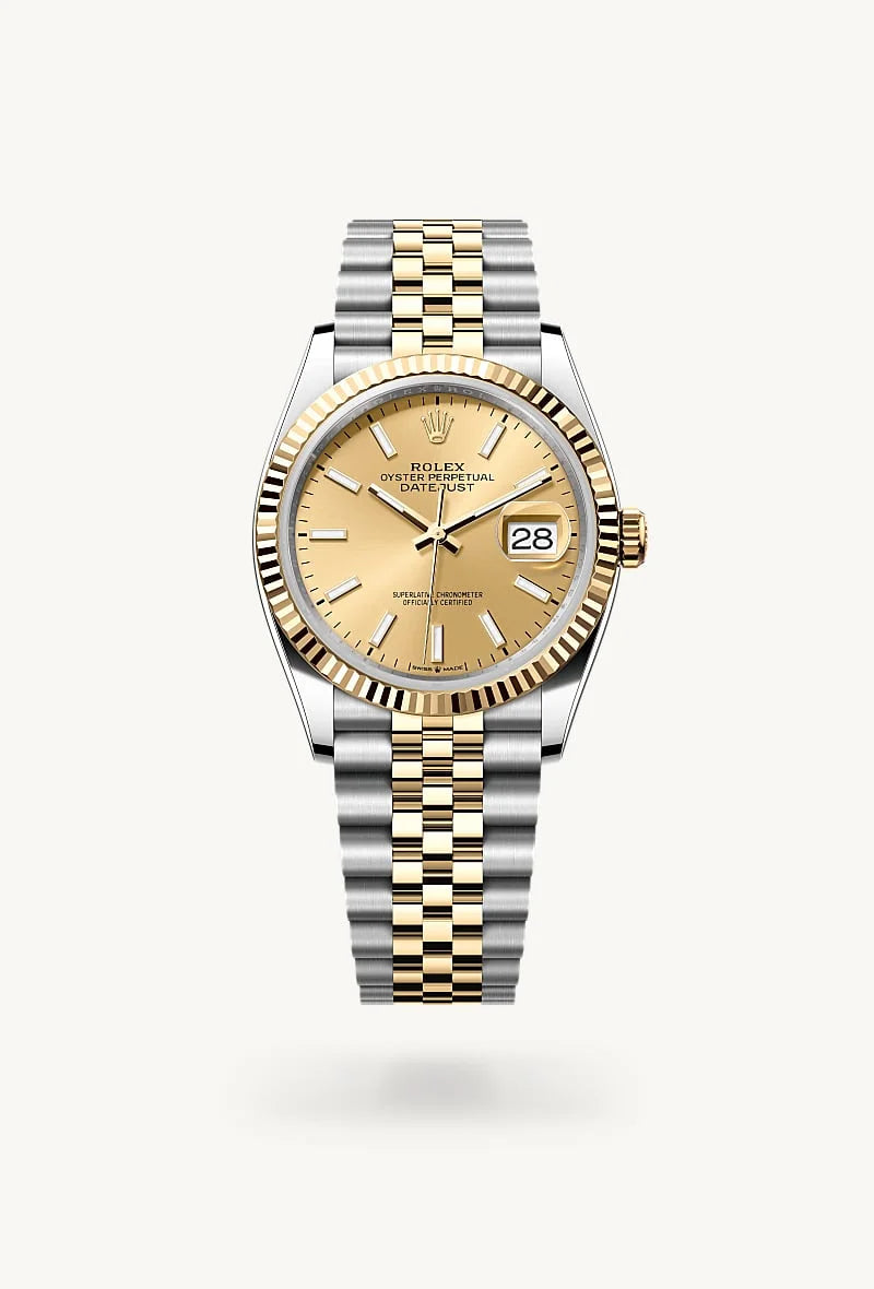 Rolex Datejust in Yellow Rolesor - combination of Oystersteel and yellow gold, M126233-0015 - Orrs Jewelers