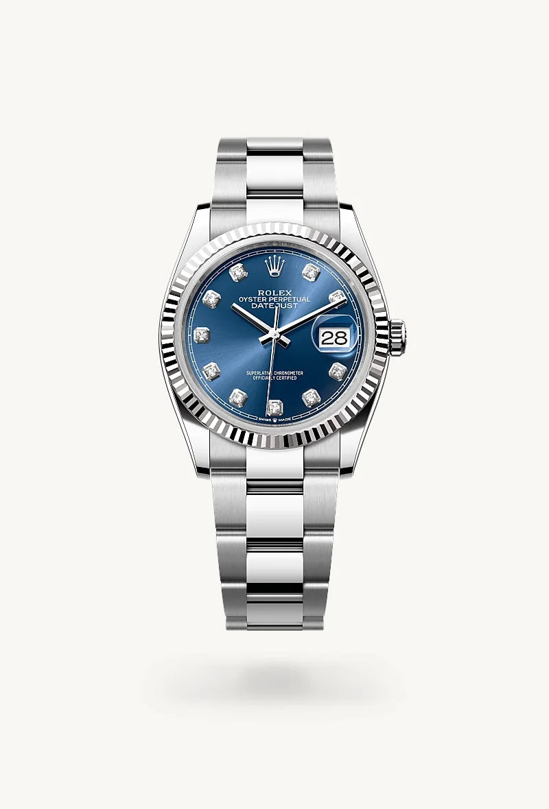 Rolex Datejust in White Rolesor - combination of Oystersteel and white gold, M126234-0038 - Orrs Jewelers