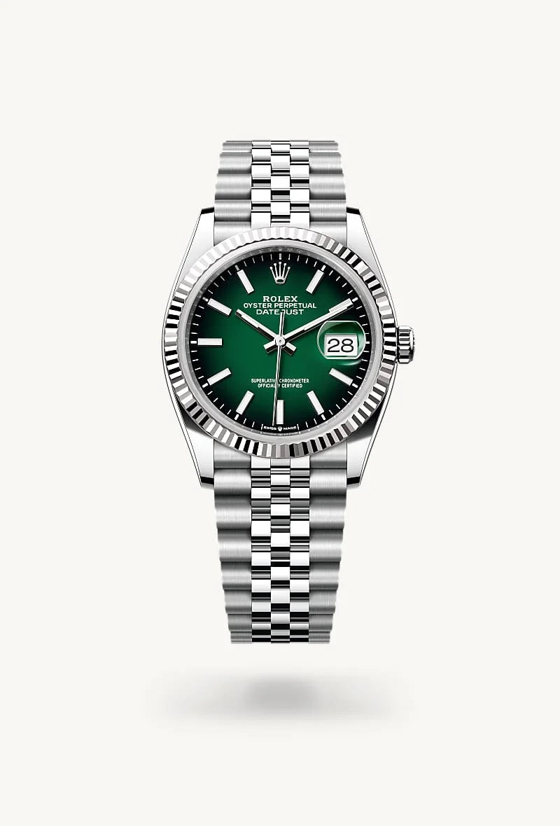 Rolex Datejust in White Rolesor - combination of Oystersteel and white gold, M126234-0059 - Orrs Jewelers