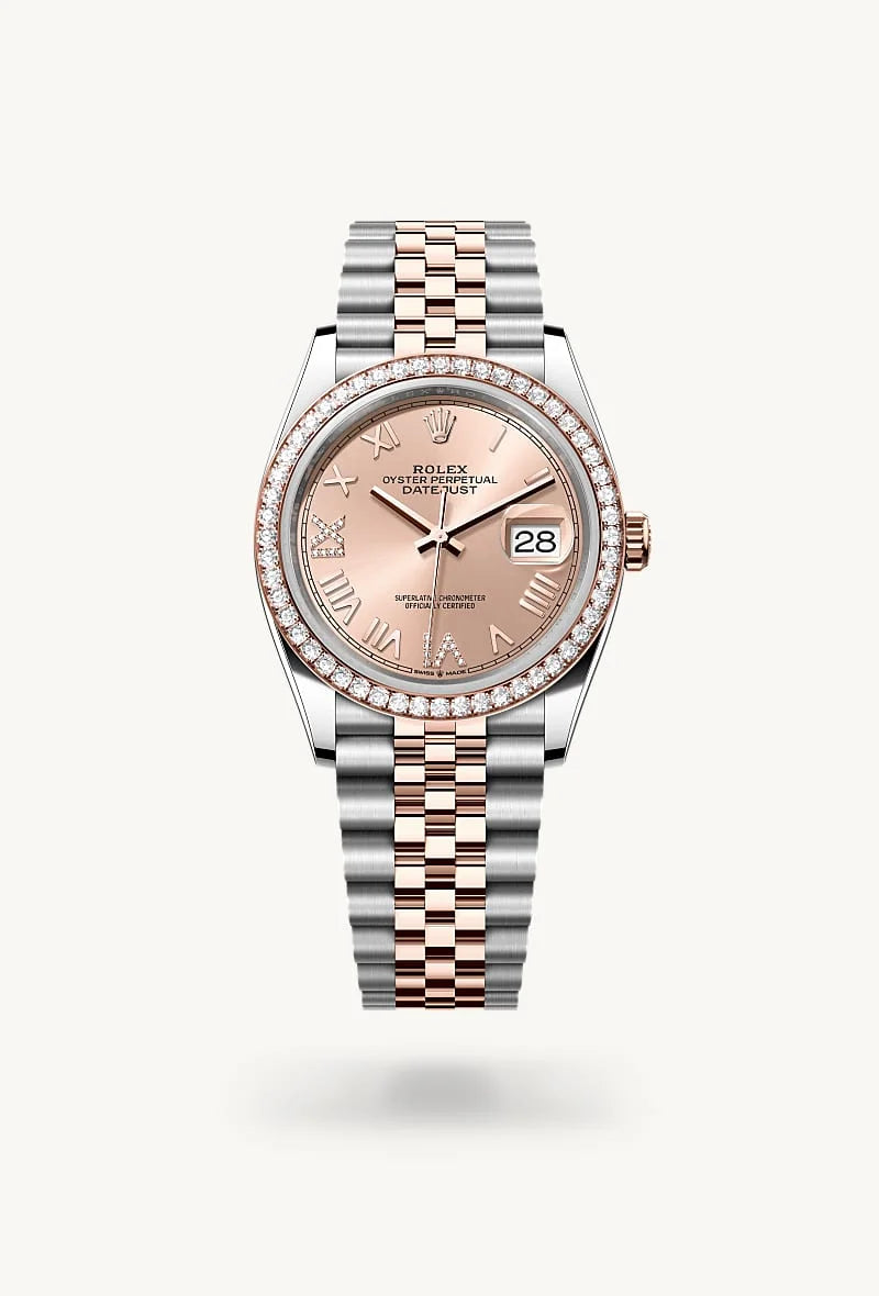Rolex Datejust in Everose Rolesor - combination of Oystersteel and Everose gold, M126281RBR-0037 - Orr's Jewelers