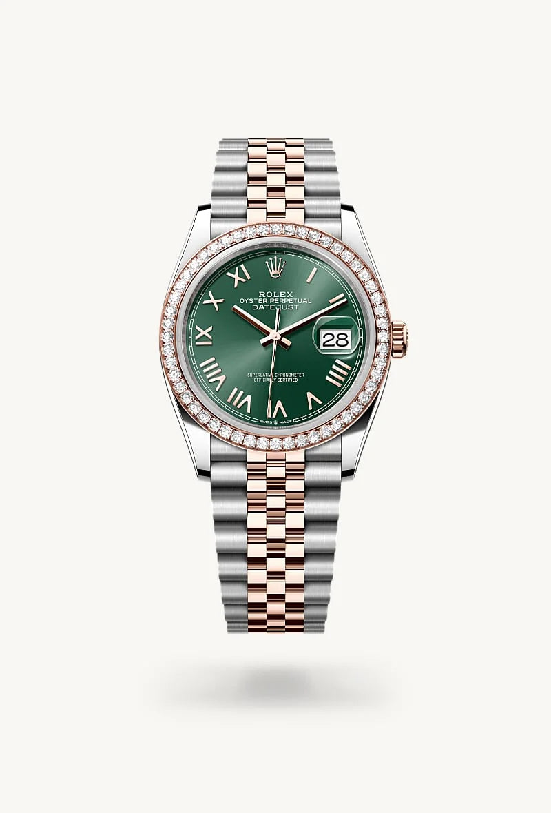 Rolex Datejust in Everose Rolesor - combination of Oystersteel and Everose gold, M126281RBR-0039 - Orrs Jewelers