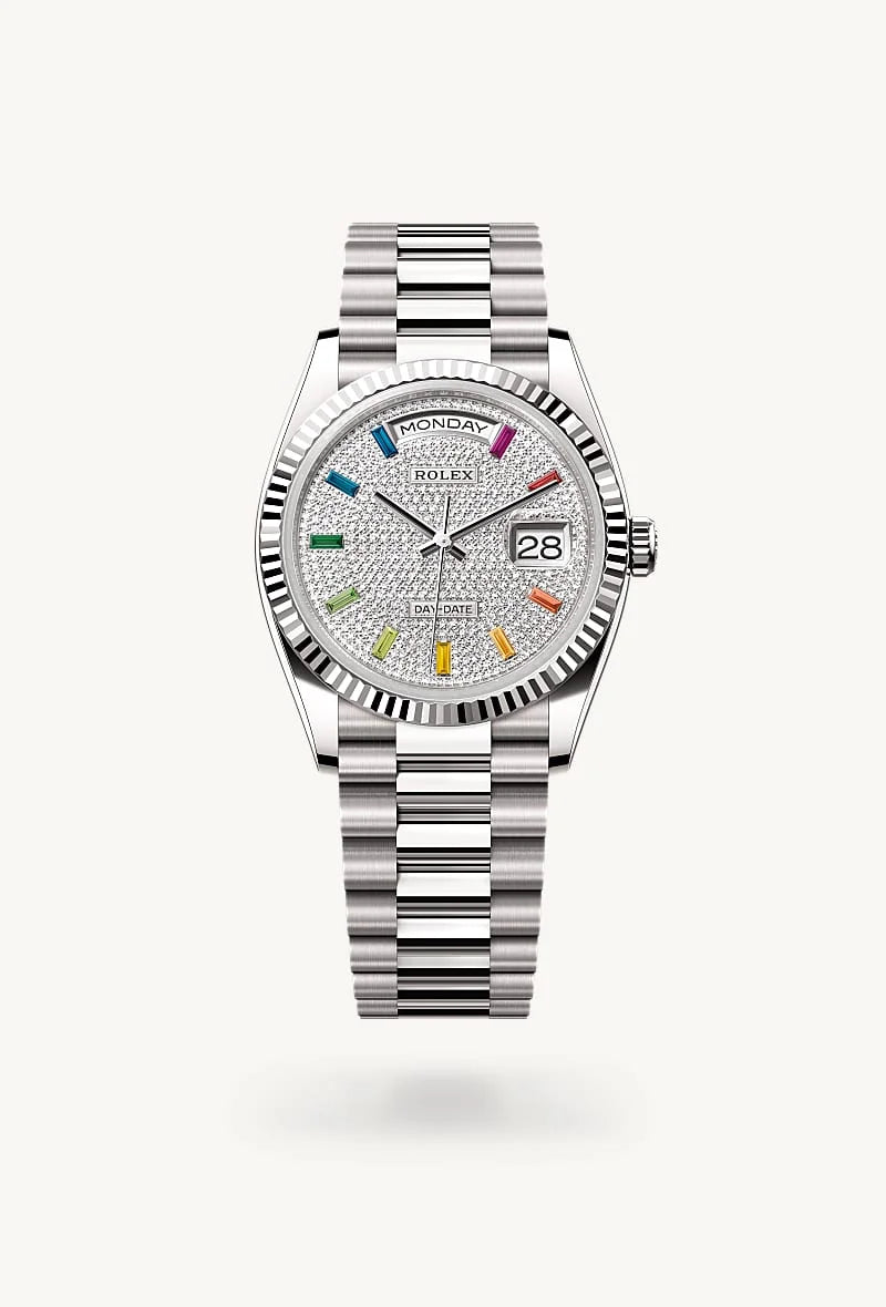 Rolex Day-Date in 18 kt white gold, M128239-0019 - Orrs Jewelers