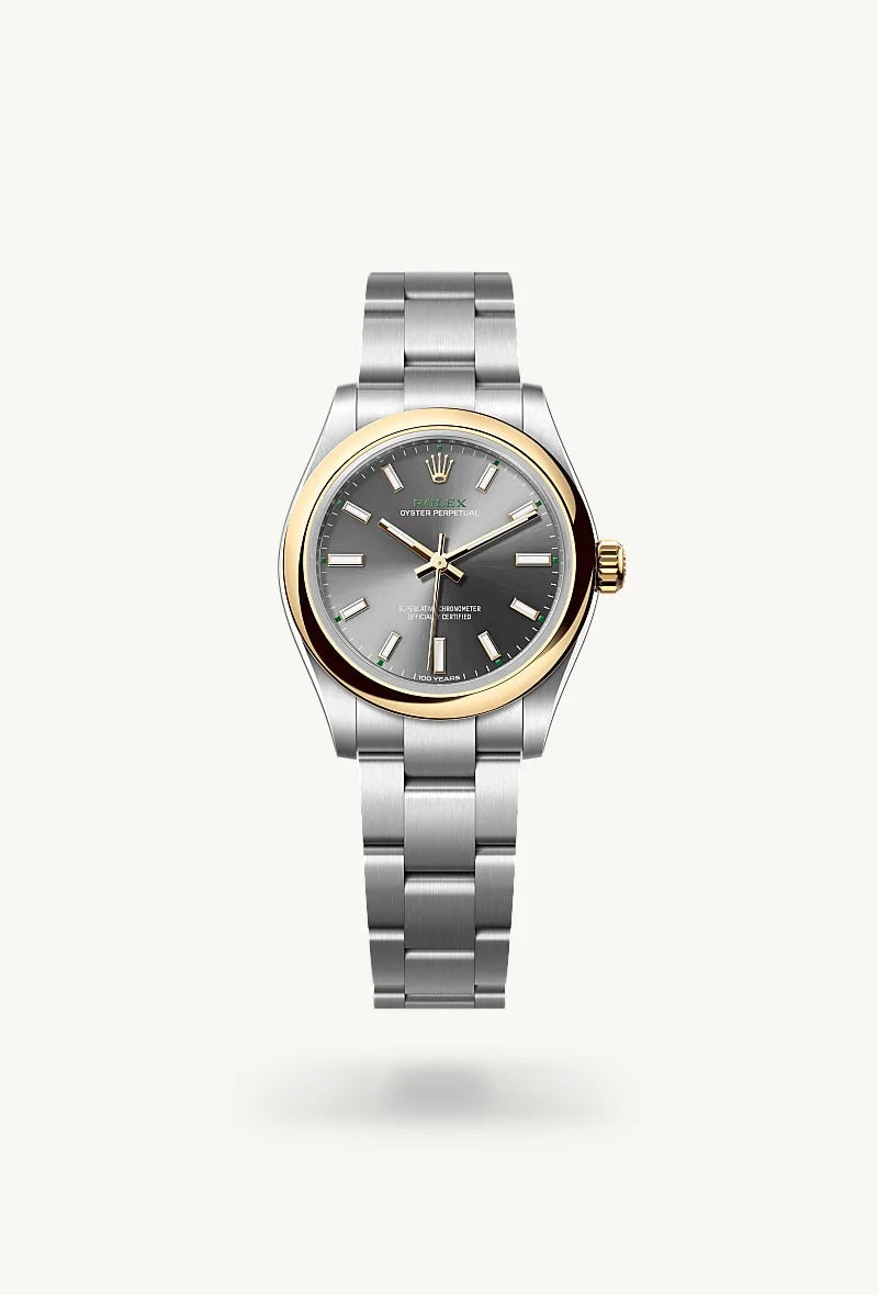 Rolex Oyster Perpetual in Yellow Rolesor - combination of Oystersteel and yellow gold, M277203-0001 - Orrs Jewelers