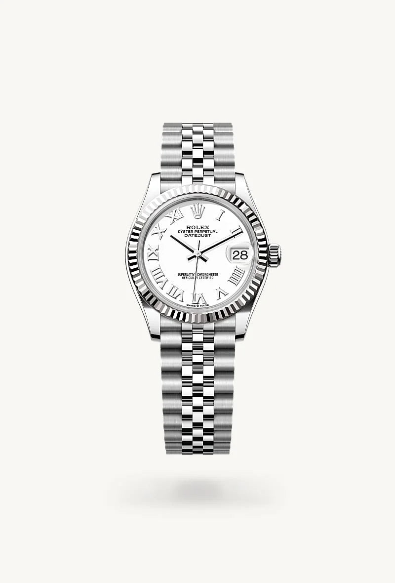 Rolex Datejust in White Rolesor - combination of Oystersteel and white gold, M278274-0010 - Orrs Jewelers