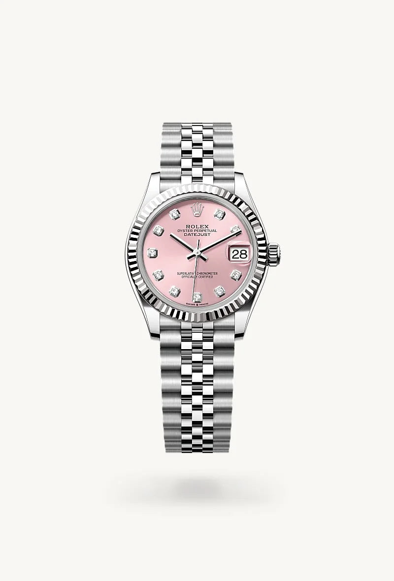 Rolex Datejust in White Rolesor - combination of Oystersteel and white gold, M278274-0032 - Orrs Jewelers