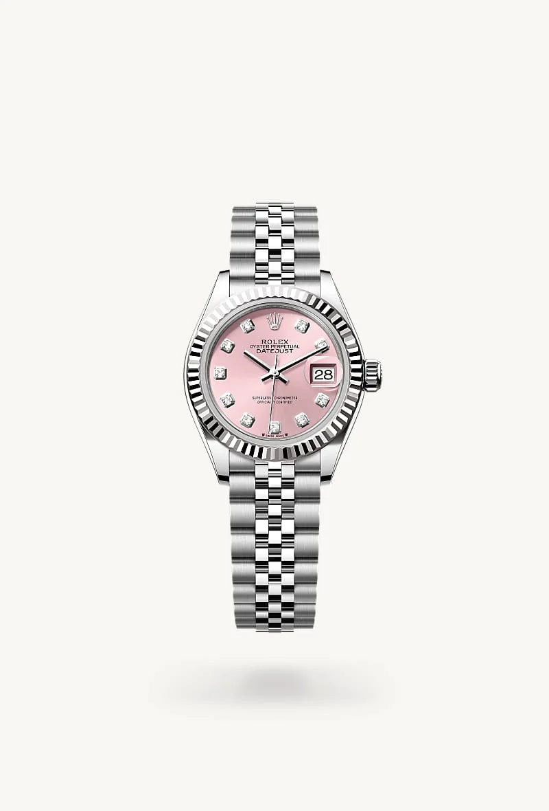 Rolex Lady-Datejust in White Rolesor - combination of Oystersteel and white gold, M279174-0003 - Orrs Jewelers