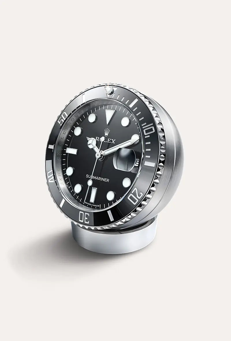 Rolex Submariner Date desk clock 80 mm, stainless steel C909010LN-0001